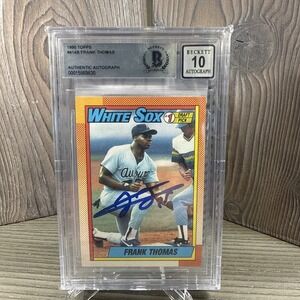 FRANK THOMAS 1990 TOPPS #414 RC ROOKIE SIGNED AUTOGRAPH BGS‎ AUTHENTIC AUTO SP